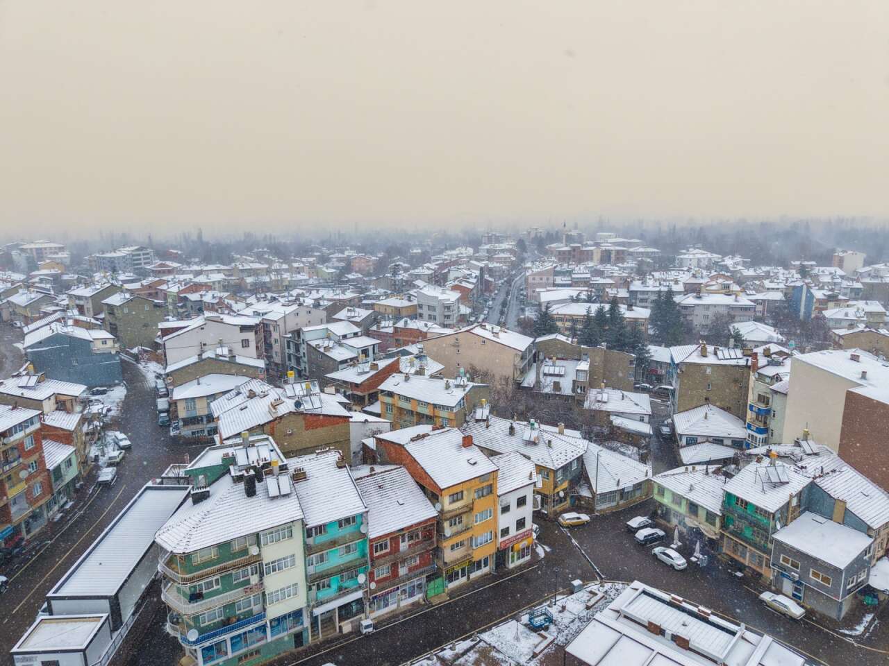 Konya’nın bu ilçesine kar çok yakıştı 18